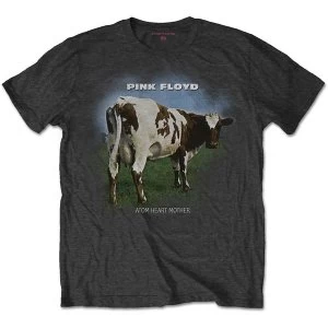 Pink Floyd - Atom Heart Mother Fade Mens X-Large T-Shirt - Charcoal Grey