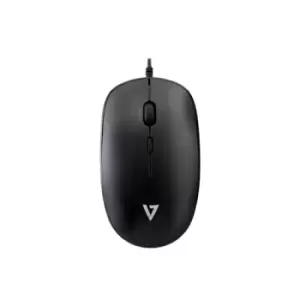 V7 MU200GS USB 4-Button Wired Optical Mouse with adjustable dpi - Black