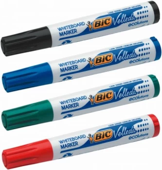 Bic Velleda 1701 Whiteboard Marker Bullet Tip 1.5mm Line Assorted Color Pack of 48