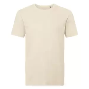 Russell Mens Authentic Pure Organic T-Shirt (XL) (Natural)