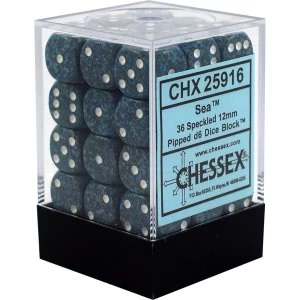 Chessex 12mm d6 Dice Block: Sea