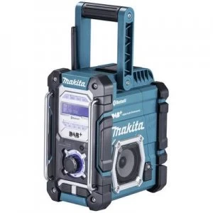 Makita DMR112 Workplace radio DAB+, FM AUX, Bluetooth, USB splashproof Turquoise, Black