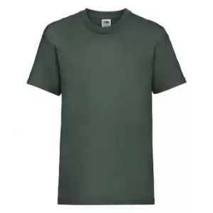 Fruit Of The Loom Childrens/Kids Unisex Valueweight Short Sleeve T-Shirt (3-4) (Bottle Green)