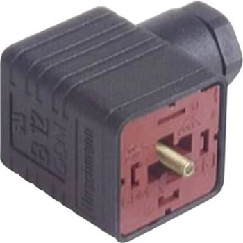 Hirschmann 932 214-100-1 GDM 3009 J sw Right-angle Connector Black Number of pins:3 + PE
