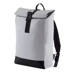 Bagbase Reflective Roll Top Backpack (one Size, Silver Reflective)