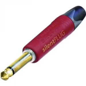 Neutrik NP2X-AU-SILENT 6.35mm audio jack Plug, straight Number of pins: 2 Mono Red, Black