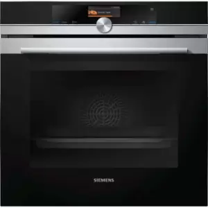 Siemens IQ-700 HR676GBS6B WiFi Connected Built In Electric Single Oven with added Steam Function - Stainless Steel - A+ Rated