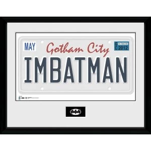 Batman Comic License Plate Collector Print (30 x 40cm)