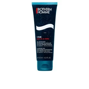 HOMME T-PUR anti-oil & shine Black gel facial cleanser 125ml