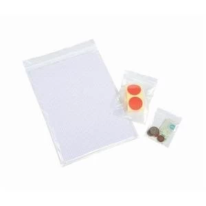 Polythene Bags Resealable Grip Seal Write On 40 Micron 250x350mm Pack