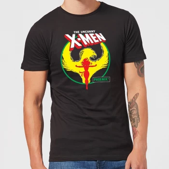 X-Men Dark Phoenix Circle Mens T-Shirt - Black - 5XL