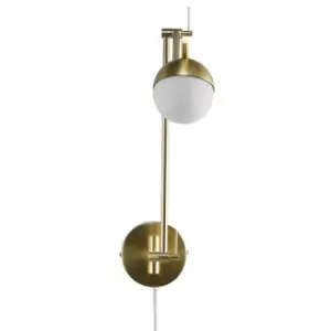 Contina Globe Wall Lamp Brass, G9