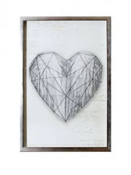 Arthouse String Heart Framed Print