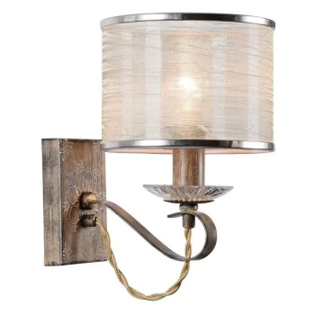 Maytoni Lighting - Cable Wall Candle Lamp Brown, 1 Light, E14