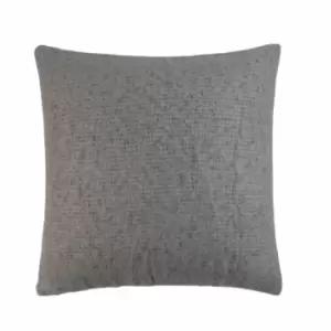 Riva Home Keswick Mohair Effect Cushion Cover (45 x 45cm) (Grey)