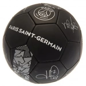 Paris Saint Germain FC Football Black Signature