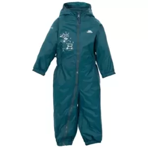 Trespass Baby Unisex Dripdrop Padded Waterproof Rain Suit (12/18 Months) (Teal)