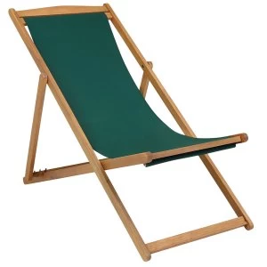 Charles Bentley Foldable Deck Chair - Green