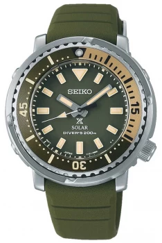 Seiko Prospex Green Silicone Strap Green Dial SUT405P1 Watch