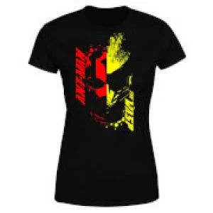 Ant-Man And The Wasp Split Face Womens T-Shirt - Black - XL
