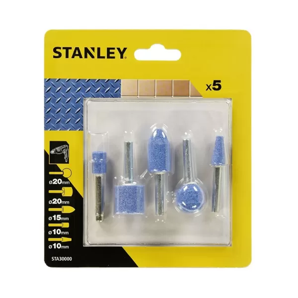 Stanley 5 PC Mounted Stones Set - STA30000-XJ