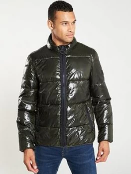 Barbour International Quilted Coat - Black, Forest Size M Men