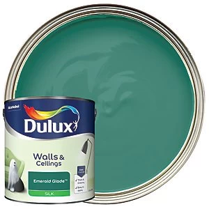 Dulux Walls & Ceilings Emerald Glade Silk Emulsion Paint 2.5L