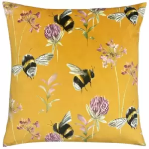 Evans Lichfield Country Bumblebee Cushion Cover (One Size) (Honey)