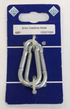 Select Hardware Carbine Satin Nickelap Hook 5mm 1 Pack