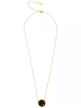 Marc Jacobs The Medallion Pendant Necklace - Black/Cream