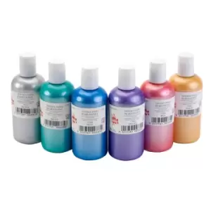 Scola FABP150/6/A Fabric Paint Pearl Colours (6 x 150ml Bottles)