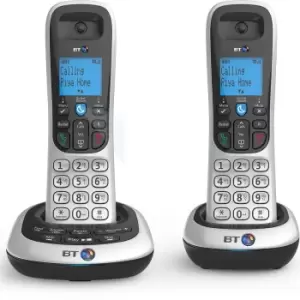 BT 2700 Cordless DECT Twin Phone with Nuisance Call Blocker and Answering Machine, Silver