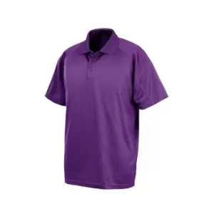 Spiro Unisex Adults Impact Performance Aircool Polo Shirt (XL) (Purple)