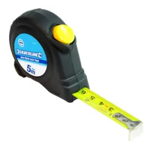 Silverline 784561 5m x 19mm Auto Blade Measuring Lock Tape