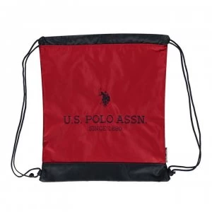 US Polo Assn Bump Gym Bag - Navy/Red 260
