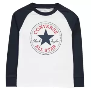 Converse Chuck Long Sleeve T-Shirt Boys - White