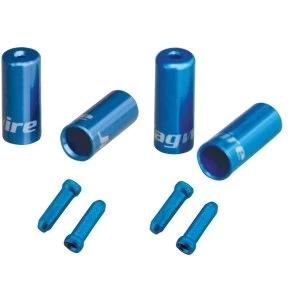 Jagwire Brake/Gear Universal Pro End Cap Packs (For Braided Housing) Blue 4.5/5mm