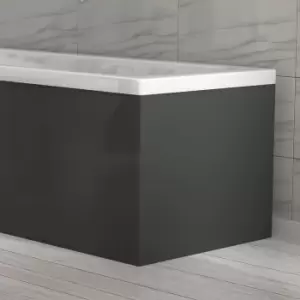 700mm Dark Grey End Bath Panel - Pendle