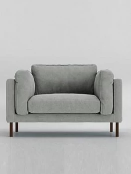 Swoon Munich Original Fabric Love Seat - Soft Wool