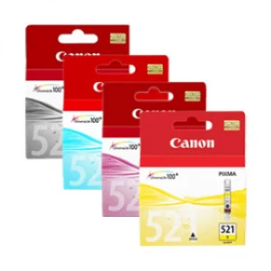 Canon CLI521 Black and Tri Colour Ink Cartridge