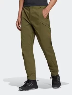 adidas Terrex Hikerelax Trousers, Green, Size 36, Men