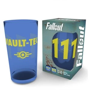 Fallout Vault 111 Coloured Glass Premium Large Glass