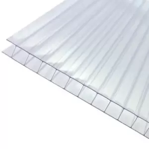 Axiome Clear Polycarbonate Twinwall Roofing Sheet (L)5M (W)690mm (T)10mm