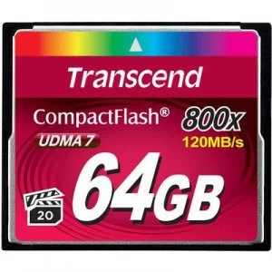 Transcend Premium 800x CompactFlash card 64GB