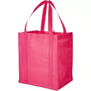 Bullet Liberty Non Woven Grocery Tote (Pack Of 2) (33 x 25.4 x 36.8 cm) (Cerise)