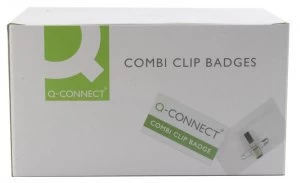 Q Connect Combination Badge 40x75mm Pk50