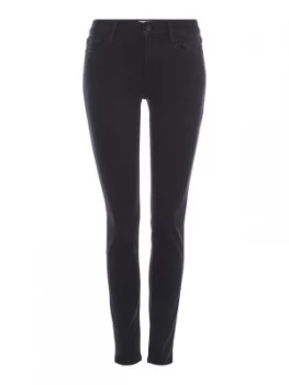 Frame Le Skinny Jeans in Whittier Washed Black