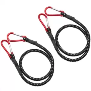 2x Bungee Cord w/ Carabiner 100cm x 10 mm a~