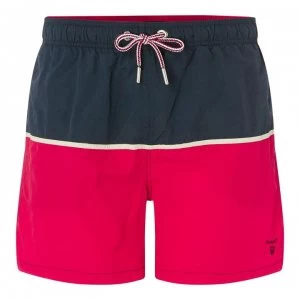 Gant Cut and Sew Swim Shorts - Red