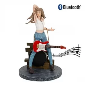 Musicology Bluetooth Speaker Lady Playing Guitar 27.5cm